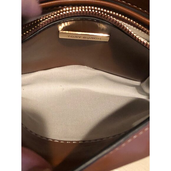 Tory Burch Miller Crossbody Bag Brown Leather - Picture 7 of 14